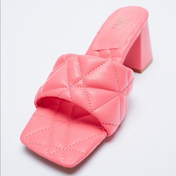 Pink Chunky Heels - Picture 4 of 4